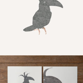 Postcard Sleepy birds – Toucan